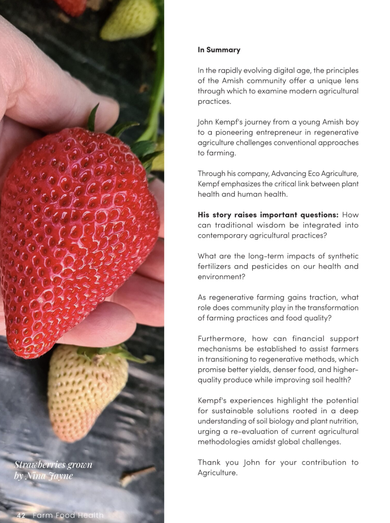 Food, farming and health